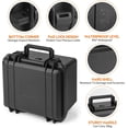 thumbnail image 3 of Graded Card Storage Box - Sports Trading Slab Case Compatible with PSA CSG SGC Magnetic Holder & Top Loaders, Waterproof Boxes 2 Custom Cards Compartments, 3 of 5