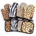 thumbnail image 3 of Inteprter Guantes resistentes a altas temperaturas, guantes para horno, accesorios de cocina innovadores con alfombrilla para asar a la parrilla Cocina y Comedor H049, 3 of 6
