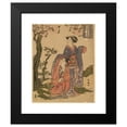 thumbnail image 2 of Toyokuni Utagawa 20x24 Black Modern Framed Museum Art Print Titled - Osome Hisamatsu Chikai No Jushichiya Machi (1788), 2 of 5