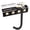 Black Anodized, variant on JELOSTONE Aluminum 90-Degree Offset Solid Door Pull (Clear Anodized), 1" Diameter x 10" Center-to-Center, Through Bolt Mounting for 1-3/4" Door, JS-8190HD
