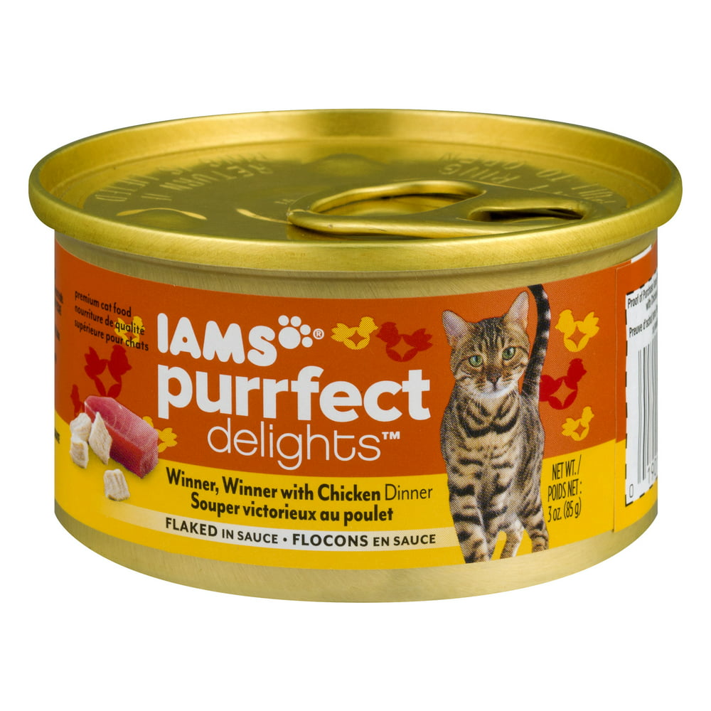 Iams Purrfect Delights Flaked In Sauce Winner Winner With Chicken