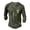 Army Green, variant on Mens Summer Fashion Retro Old Basic Button Placket Long Sleeve Shirt for Men Men T-Shirts Casual Classic Top