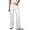 White, variant on Women's Wide Leg Jeans High Waisted Stretchy Straight Leg Baggy DrawstringDenim Pants