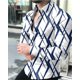 thumbnail image 1 of Camisas de lujo de moda para hombre, camisa de un solo pecho, blusas casuales de manga larga con estampado turbulento morado, ropa para hombre, cárdigan hawaiano, 1 of 6