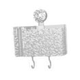 thumbnail image 3 of Dispensador de bolsas de basura para cocina, elegante organizador de baño con ventosa para montaje en pared. Claro, 3 of 7