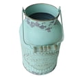 thumbnail image 5 of VANCORE Shabby Farmhouse Vase - Chic Metal Jug Flower Vase Pitcher Flower Holder French Bucket with Handle - Green, 5 of 6