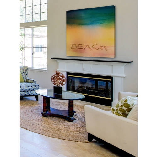 Parvez Taj "Beach Sand" Painting Print on Wrapped Canvas