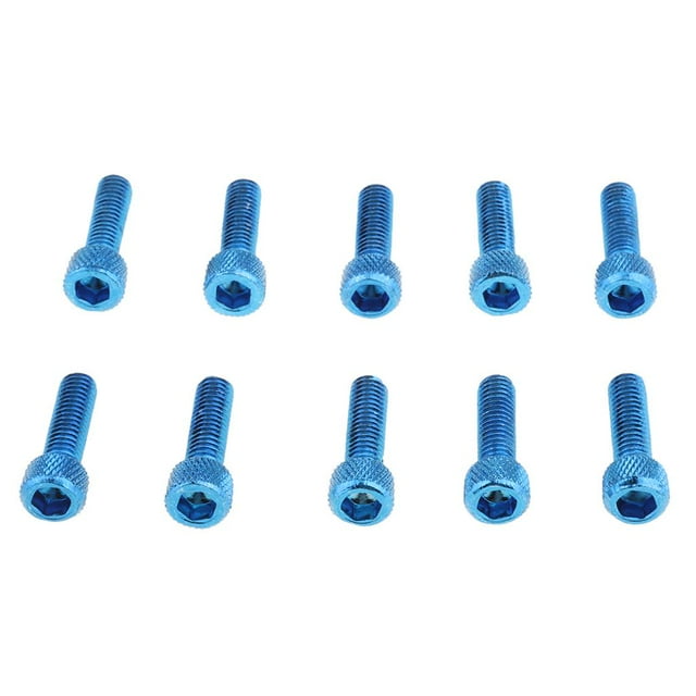 jinwen 10pcs M6x20mm Aluminum Hex Socket Screws Head Key Bolt for Motorcycle