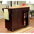 Extra Large Kitchen Cart with Wooden Top