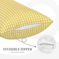 thumbnail image 5 of EasygdpYellow Gingham Polyester Fiber Double-Sided Pillowcase,Super Soft,Comfortable And Luxurious Pillowcase,Not Easy To Break Or Deform- 16"X24", 5 of 9