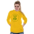 thumbnail image 3 of Pineapple Tootsie Roll Pop Flavor Long Sleeve TShirt Men Women Brisco Brands 2X, 3 of 6