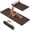 Brown+Beige, variant on LAMEI Yoga Mat Thick 10mm, 31.5" Extra Wide for Men and Women, Non-Slip TPE Exercise Matt, Two Tone Fitness Mats with Straps for Carrying(Green+Beige)