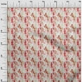 thumbnail image 2 of oneOone Cotton Flex Light Red Fabric Liquid Drip Abstract Sewing Fabric By The Yard Printed Diy Clothing Sewing Supplies 40 Inch Wide, 2 of 4