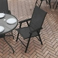 thumbnail image 4 of Flash Furniture Paladin Black Outdoor Folding Patio Sling Chair, 4 of 13