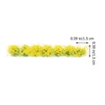 thumbnail image 2 of Mobutofu 6 Boîtes de Fleurs en Grappe Résine Jaune Décoration Micro Paysage pour Bac à Sable Architectural, 2 of 4