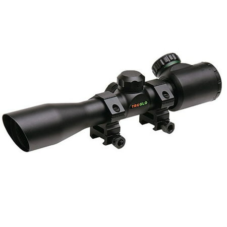 TruGlo 4X32 Crossbow Scope w/ Dual Color (Red/Green) Illuminated Reticle - (Best Scope For Ar 10)