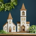 thumbnail image 2 of Melrose International LLC Church 11"L x 25.25"H Wood/Iron UL/USB Plug Included, 2 of 2