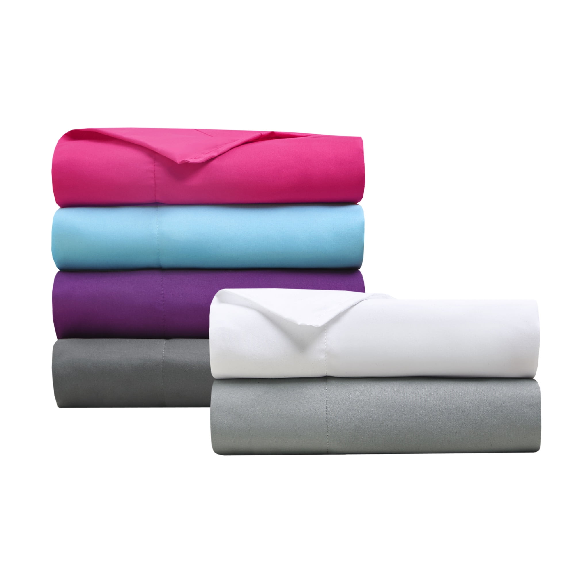 Comfort Classics Microfiber 6 Piece Pink Sheet Set with Side Storage Pockets, Queen