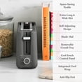 thumbnail image 3 of Martha Stewart 2 Slice Long Slot Toaster, Extra Wide, 10 Settings, Caviar Gray, 3 of 13