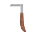 thumbnail image 1 of Cuchillo para pezuñas de acero, herramienta de corte de pezuñas con mango curvado ergonómico en forma de L para ganado y caballos, 1 of 8