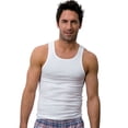thumbnail image 1 of Hanes Classics Men`s Traditional Fit ComfortSoft TAGLESS Ribbed A-Shirt, L, 1 of 4