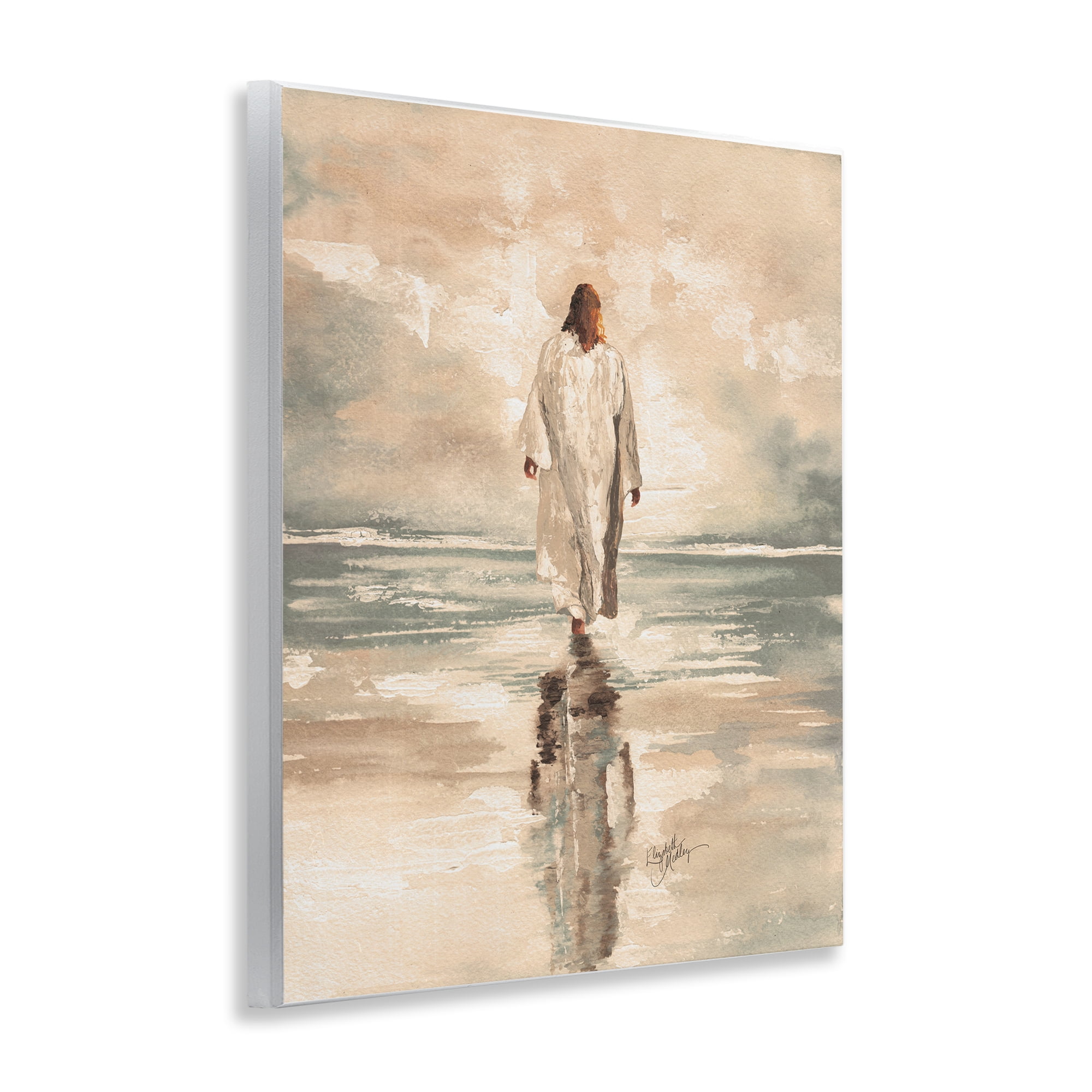 Stupell Industries Jesus Calms The Sea Wall Plaque Art, design by Elizabeth Medley