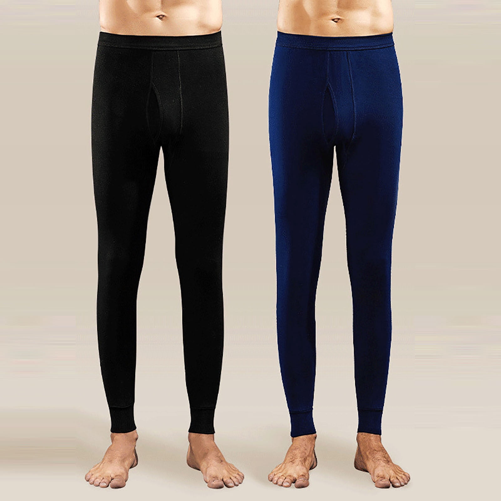 Ensemble Thermique Hommes Manches Longues + Pantalon - Sous-Vêtements Chauds Automne Hiver