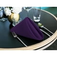 thumbnail image 6 of [24 Pack, Purple] Cloth Napkins 17x17 Inches, 100% Polyester Hemmed Edges, Washable and Reusable Ideal for Parties, Weddings and Dinners, 6 of 6