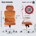 thumbnail image 2 of Silla de oficina ergonómica TRALT de malla, respaldo alto, 150 kg, 2 of 9