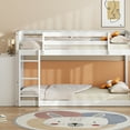 thumbnail image 2 of White Solid Wood Twin Over Bunk Bed With Efficient Storage Options And Durability, 4 Drawers 3 Shelves - White, Ample Facilities,, 2 of 7