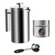 thumbnail image 2 of 800ml/1000ml Prensa Francesa Cafetera Olla Acero Inoxidable Doble Pared Preparada, 2 of 11