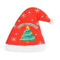 thumbnail image 2 of Sombrero de Papá Noel, sombrero de pompón de Navidad, sombrero de Papá Noel, sombrero de Navidad, tocado de asta, decoración navideña, 2 of 7