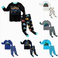 thumbnail image 5 of TOWED22 Toddler Boy Clothes Outfits 2Pcs Long Sleeve Print Round Neck Sweatshirt Top Sweatpants Casual Fall Winter Set(Light Gray,1-2 Y), 5 of 8