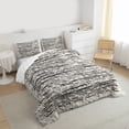 thumbnail image 3 of Homewish Chic Black Stripes Bedding Comforter Set for Adult, Modern Abstract Ombre Twin Comforter Sets, Fashion Graffiti Art Reversible Bedding Set, Microfiber Bedroom Decor, 2-Piece, 3 of 8