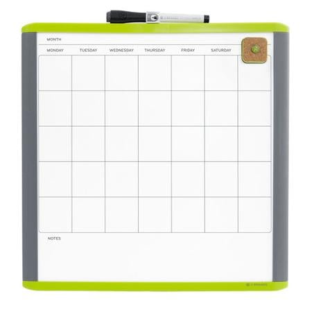 U Brands 14x14 Magnetic Dry Erase Brd Mod Frame