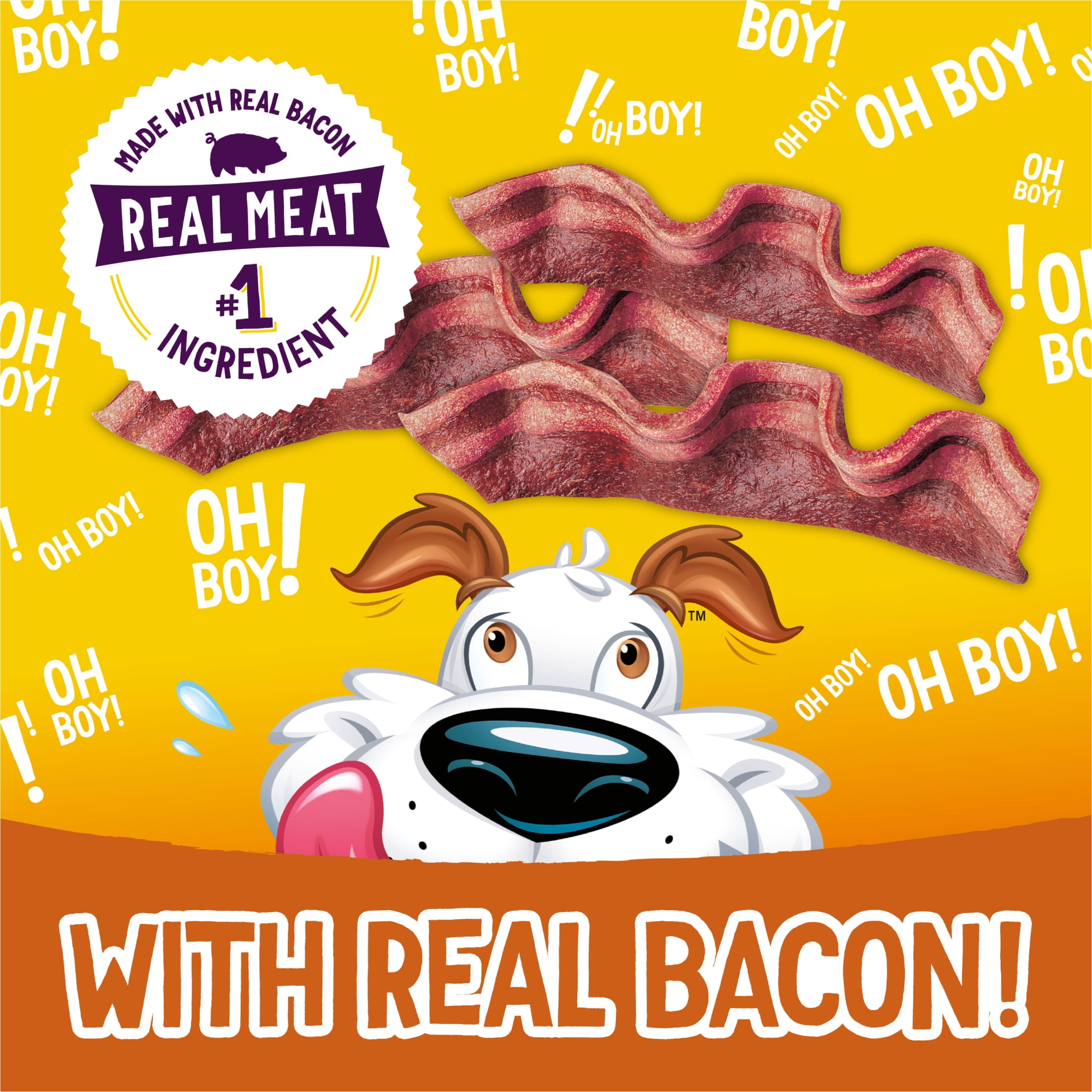(6 pack) Purina Beggin’ Bacon-Wrapped Ribeye Flavor Treats for Dogs, 6 oz Pouch