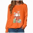 thumbnail image 4 of Towmus Christmas Sweatshirt for Women Crewneck Sweatshirt Funny Graphic Print Casual Long Sleeve Fall Pullover, 4 of 6