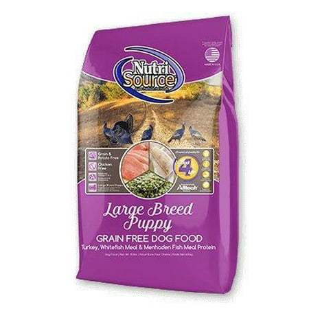 NutriSource Large Breed Puppy Grain-Free Dry Dog Food 5
