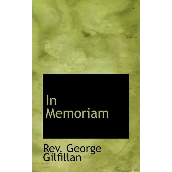 In Memoriam, (Paperback)