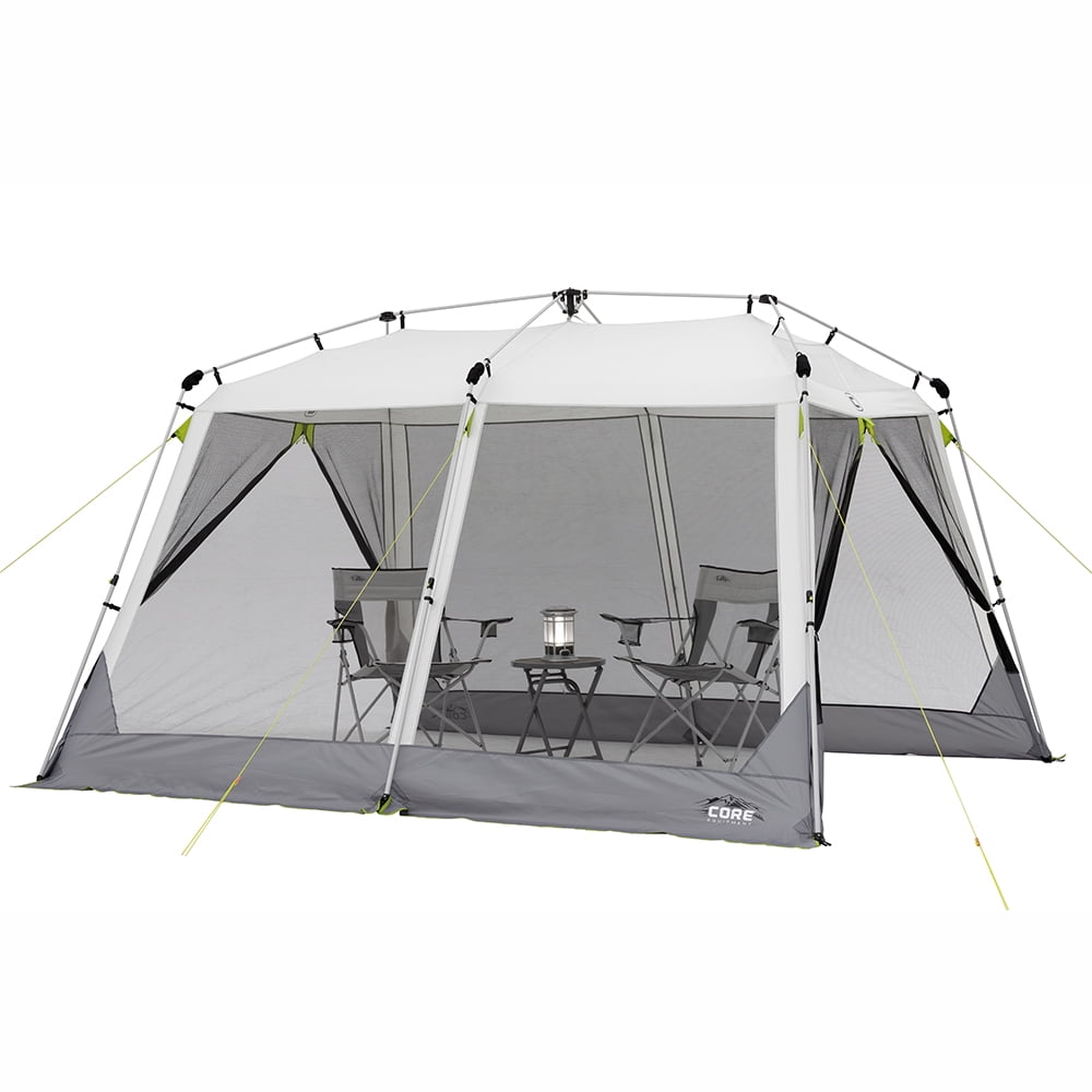 CORE Equipment Outdoor Camping Canopy 12x10 Instant Screen House Walmart