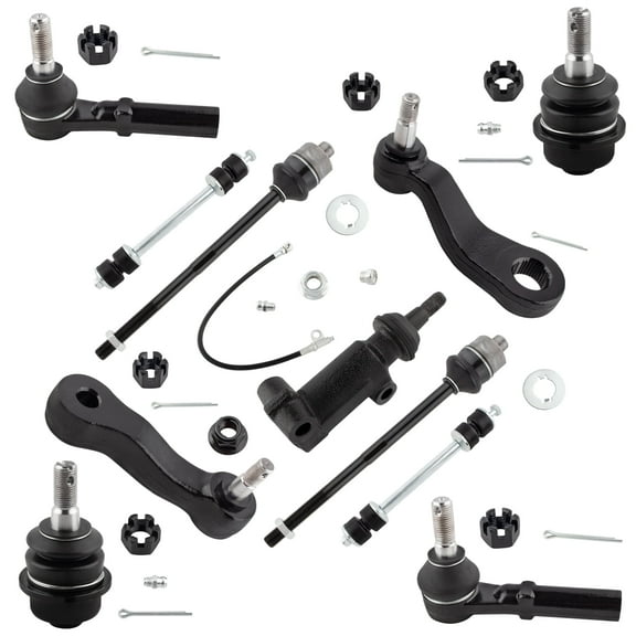 BOXI (Set of 11) Front Lower Ball Joints Inner Outer Tie Rods Sway Bars Idler Arm Pitman Arm Fit for Chevrolet GMC Silverado Suburban Sierra 1500 2500 3500|K6693 K80631 ES3488 ES3609 K6723 K6654 K6535