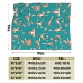 thumbnail image 3 of Kll Fleece Blanket Plush Throw Blanket Giraffes Doing Various Yoga,Soft Fuzzy Cozy Flannel Blanket For Couch Sofa Bed.(80"X60"), 3 of 9