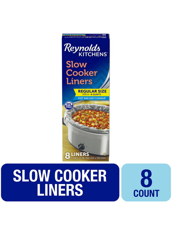 Reynolds Kitchens Slow Cooker Liners, Regular (Fits 3-8 Quarts), 8 Count