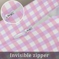 thumbnail image 7 of Pink Grid Throw Pillow Cover 20 x 26 Inch Decorative Pillow Cover Checkered Plaid Gingham Lattice Trellis Print Lumbar Pillowcase Seasonal Rectangle Cushion Case for Couch Sofa Bed Living Room, 7 of 7