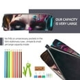 thumbnail image 5 of Haiem Modern Abstract Colorful Skull B Print Leather Pencil Case Art Supplies Case Zipper Pencil Pouch Stationery Storage Pencil Bag, 5 of 7