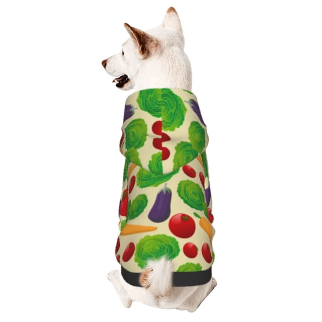 Balery Vegetable Sudadera con Capucha para Perros Pequeños – Ropa para Mascotas, Disfraz para Perros y Gatos, Ideal para Fiestas y Cosplay-XX-Large
