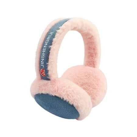 

Fashion Foldable Women Men Outdoor Winter Earflaps Soft Plush Earmuffs Ear Warmer Cold Protection Ear-Muffs PINK