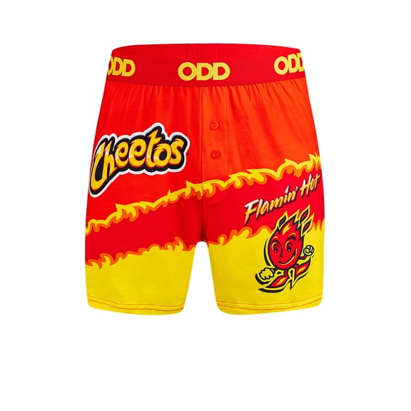 Odd Sox – Cheetos Flamin’ Hot Lounge Shorts –Officially Licensed Unisex Underwear Snack Food