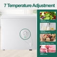 thumbnail image 2 of 6.2 Cu.ft Chest Freezer, Deep Freezer with 3 Removable Baskets, Top Open Door Energy Saving for Garage/Kitchen/Basement, White, 2 of 8