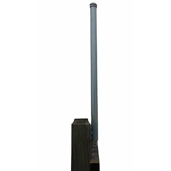 Flat Mount Post (Pipe) 1-3/8" OD Extension x 2' Long Designed to Mount to Flat Surface - PVC/Wood/Metal/or Brick - Set of 10